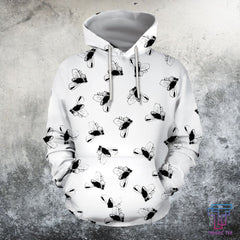 All Over Printed Flies Hoodie