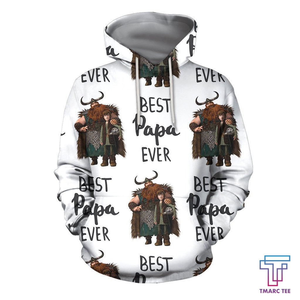 D All Over Print Husband Dad Protector Hero Hoodie