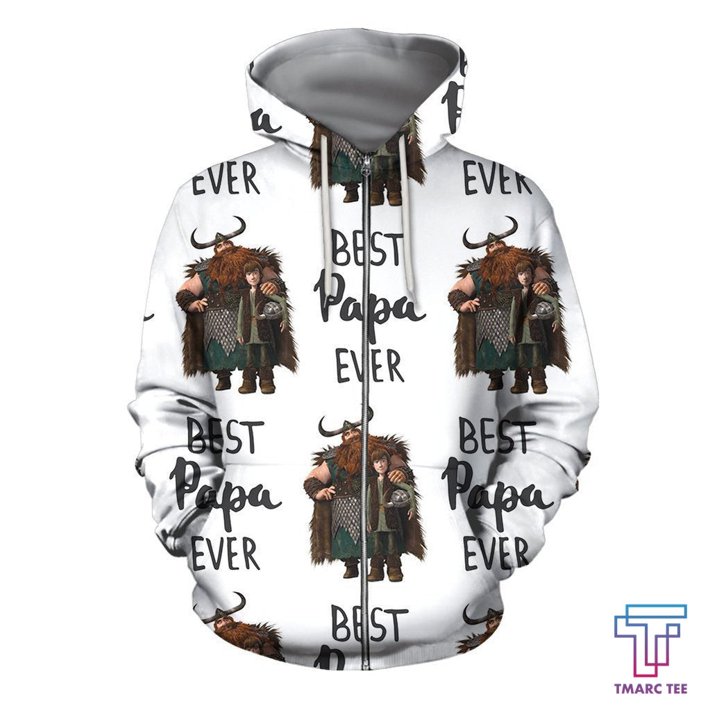 D All Over Print Husband Dad Protector Hero Hoodie