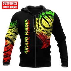 Amazing Polynesian Pattern Unisex Hoodie Personalized Name