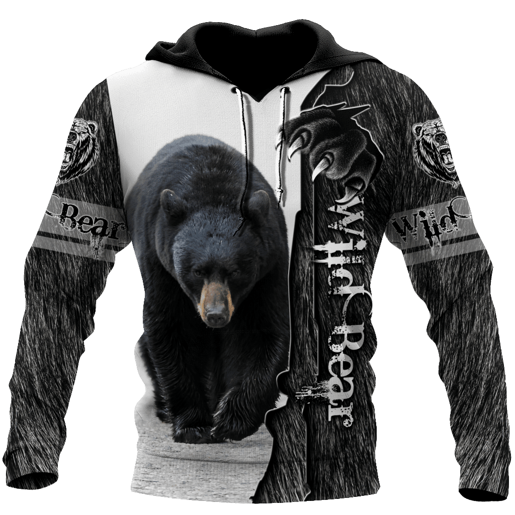 All Over Printed Bear Hoodie MEI-MEI