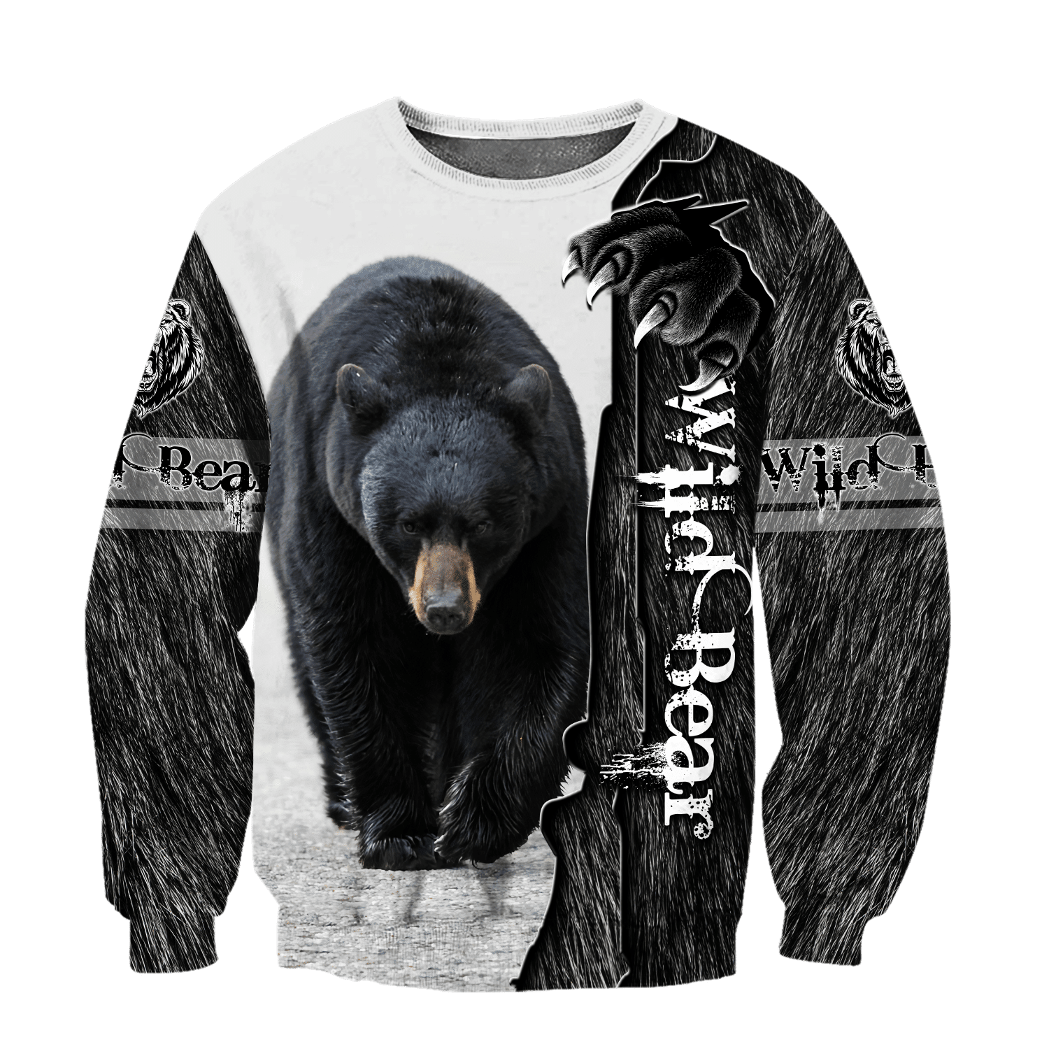 All Over Printed Bear Hoodie MEI-MEI