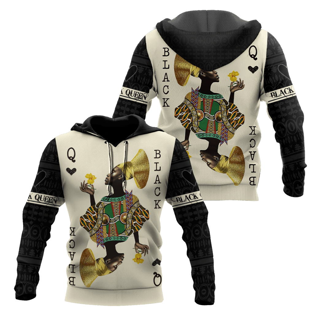 African Culture Black Queen Unisex Hoodie ML