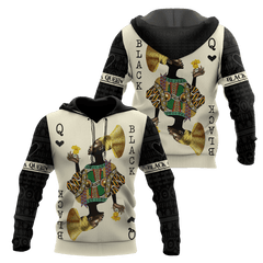 African Culture Black Queen Unisex Hoodie ML