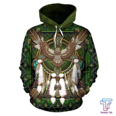 Barred Owl Mandala Native American All Over Hoodie NVD