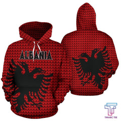 Albania Hoodie Knitted Flag Color NNK