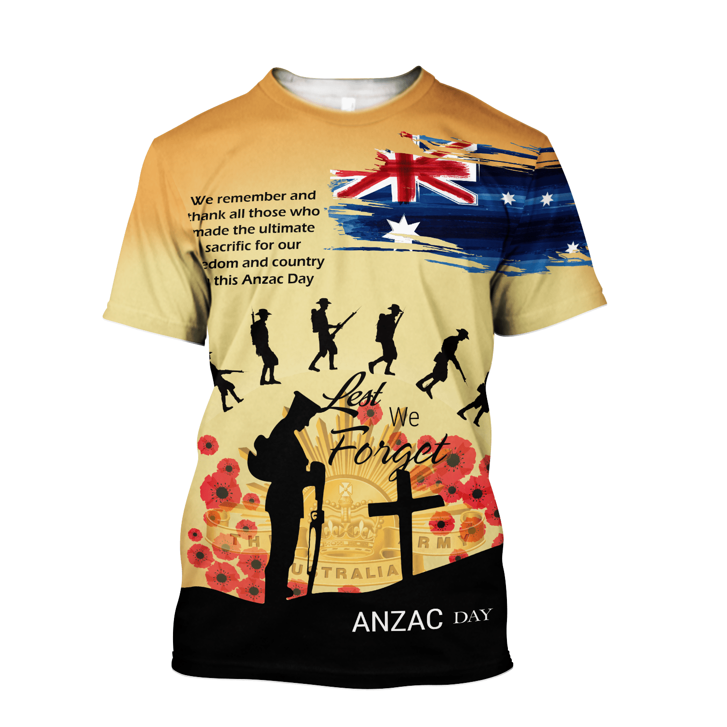 Premium Unisex Hoodie Remember Anzac Day