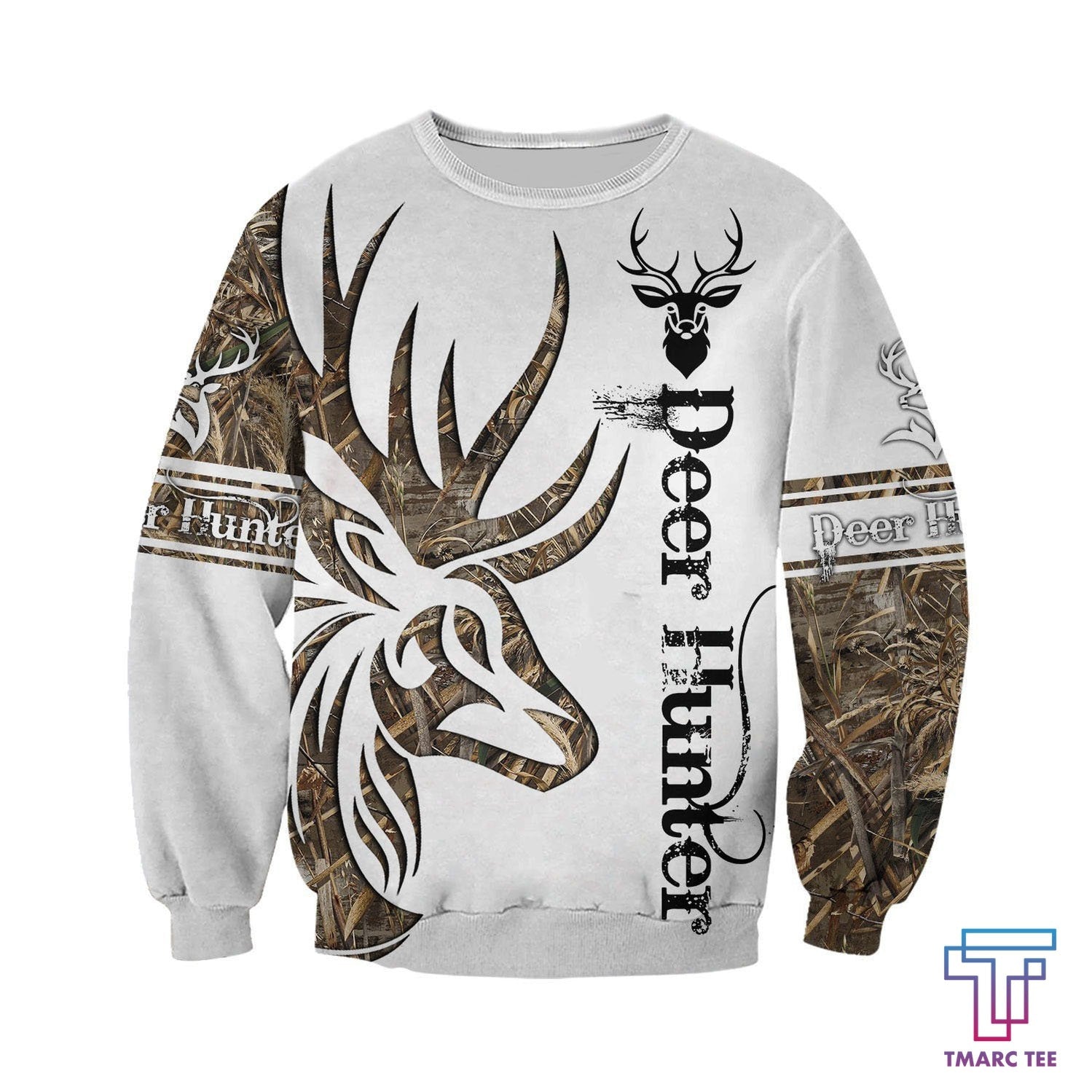 Camo Tattoo Deer Hunting Hoodie T-Shirt Sweatshirt NM