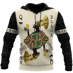 African Culture Black Queen Unisex Hoodie ML