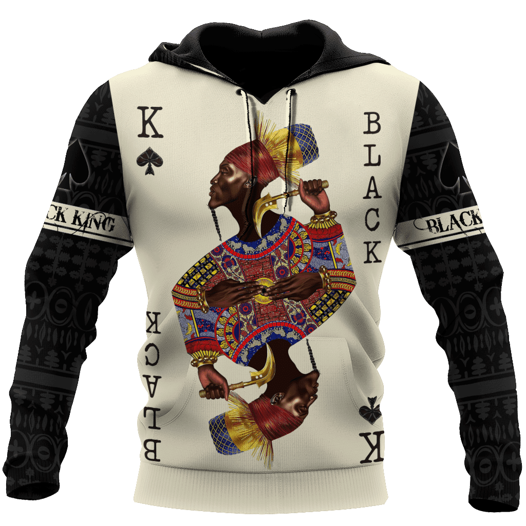 African Culture Black King Unisex Hoodie ML