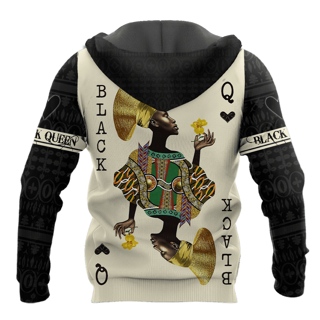 African Culture Black Queen Unisex Hoodie ML