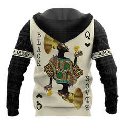 African Culture Black Queen Unisex Hoodie ML