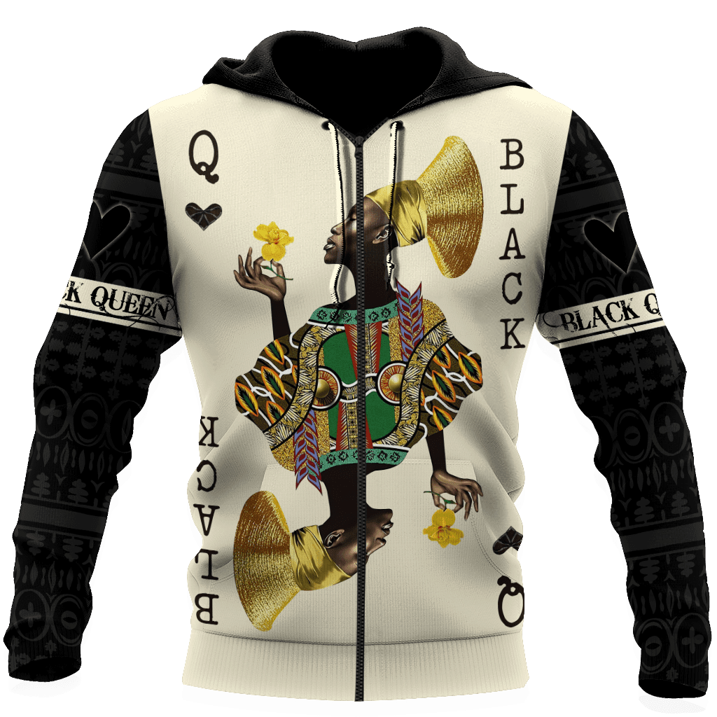 African Culture Black Queen Unisex Hoodie ML