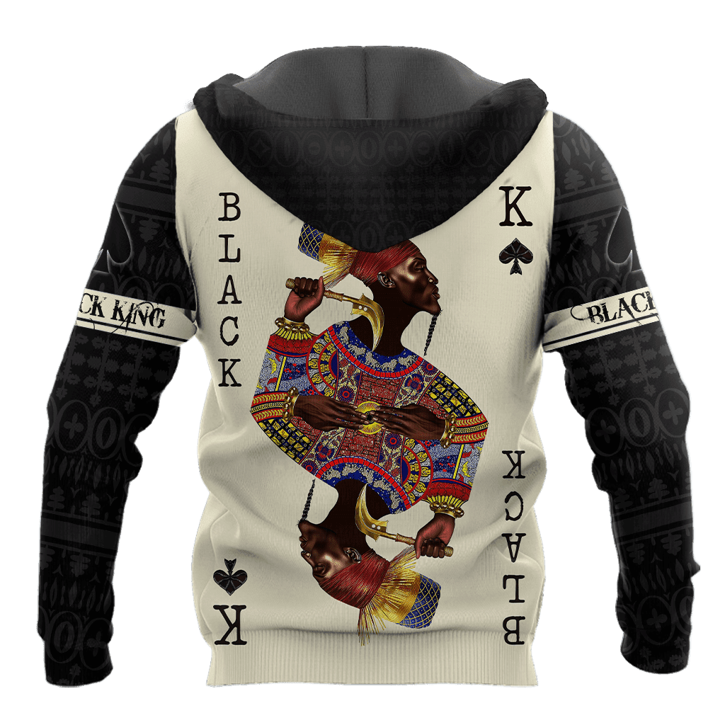 African Culture Black King Unisex Hoodie ML