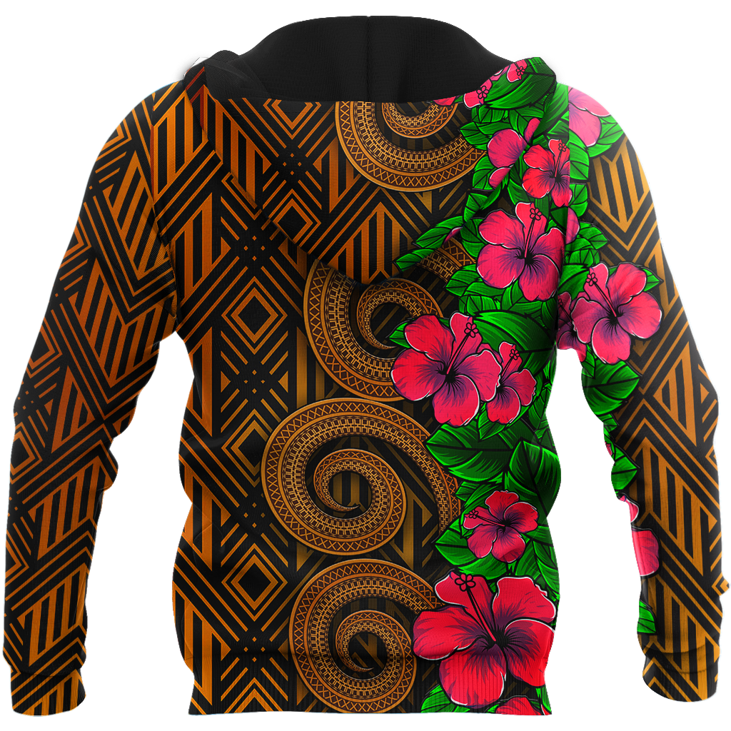 Amazing Polynesian Tribal Pattern Customize Unisex Hoodie