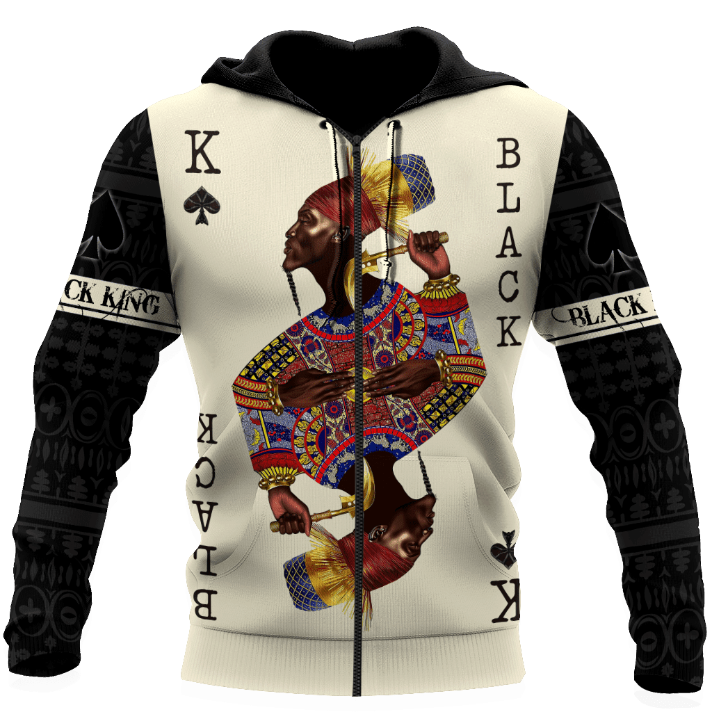 African Culture Black King Unisex Hoodie ML