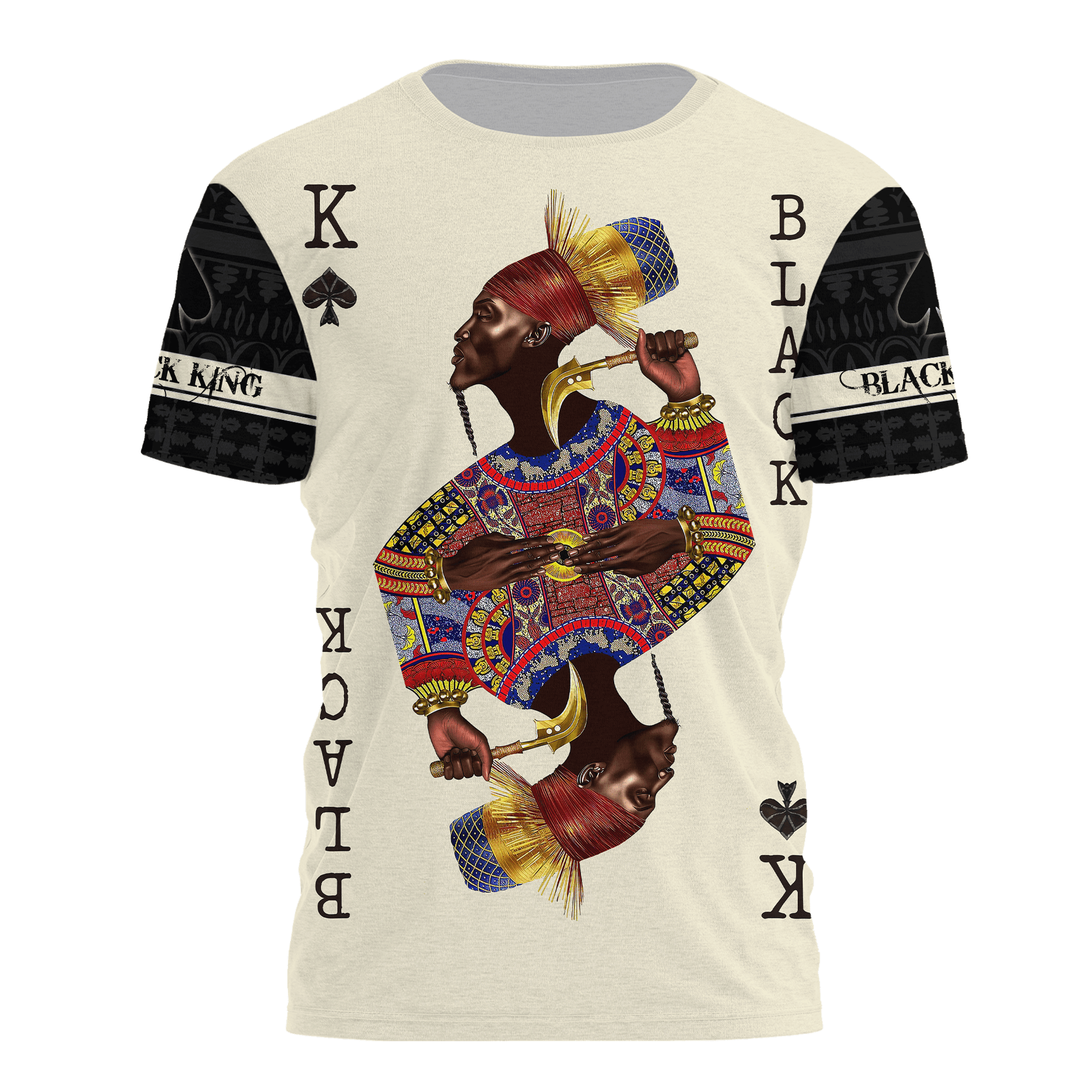 African Culture Black King Unisex Hoodie ML