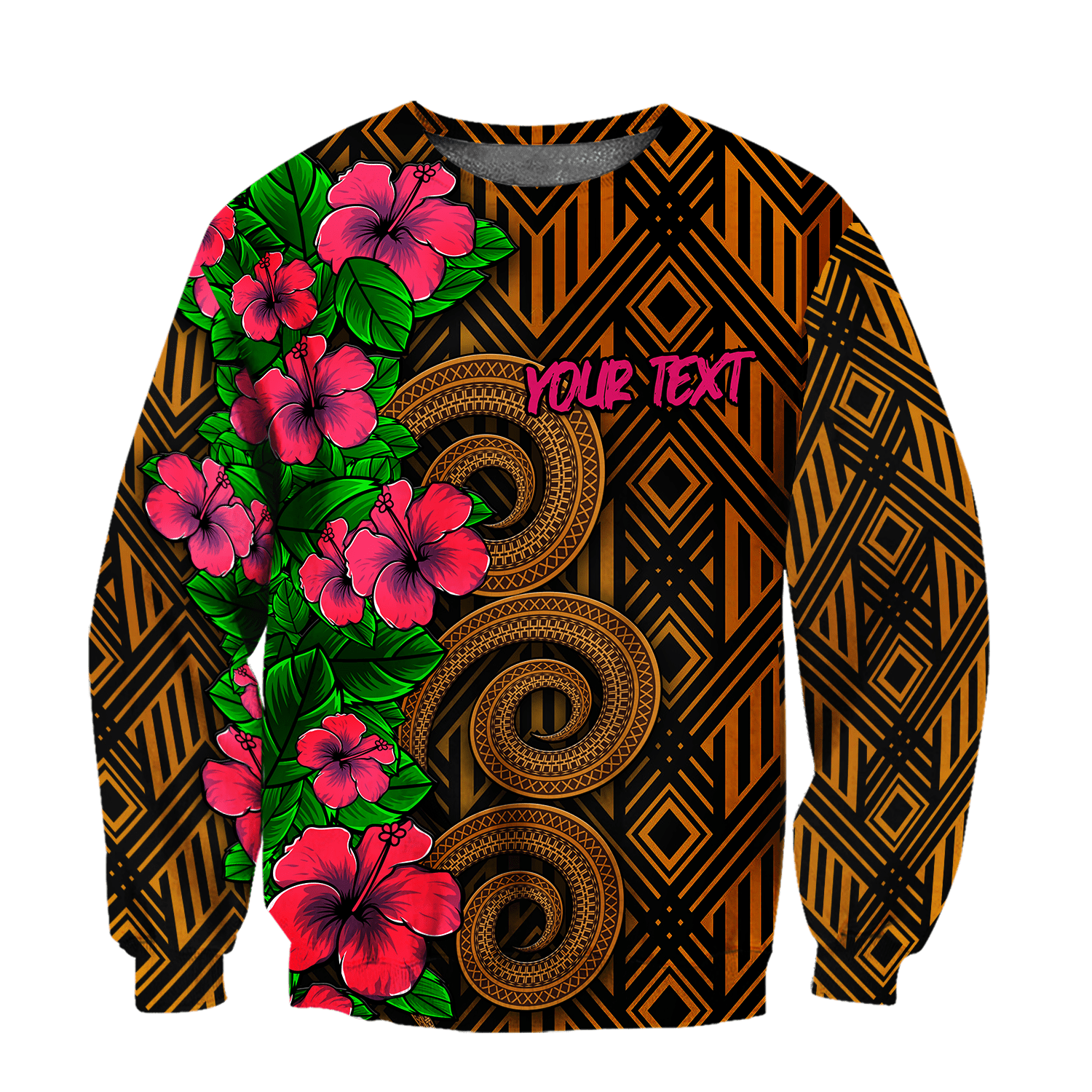 Amazing Polynesian Tribal Pattern Customize Unisex Hoodie