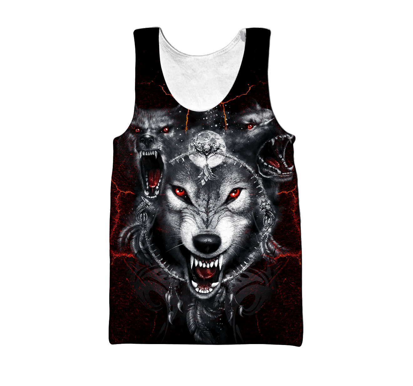 All Over Printed Wolf Hoodie MEI-MEI