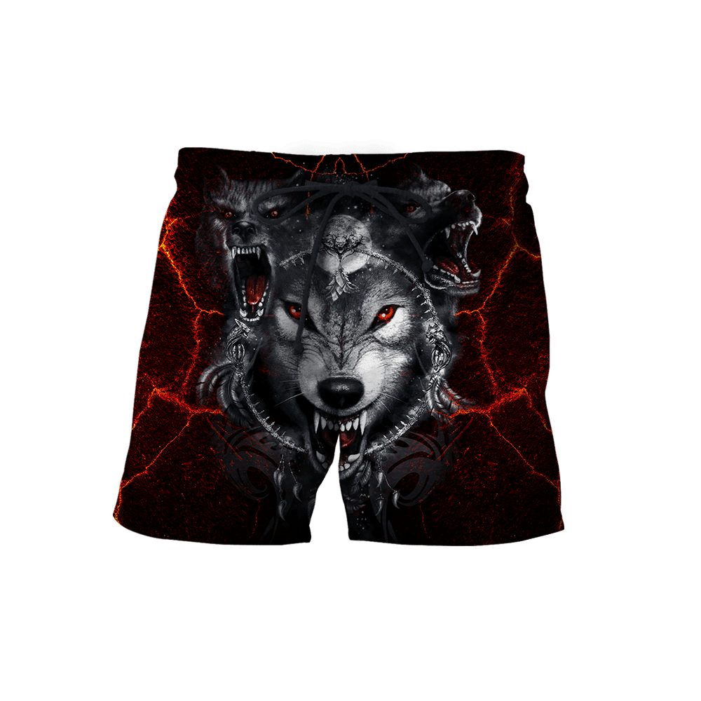 All Over Printed Wolf Hoodie MEI-MEI