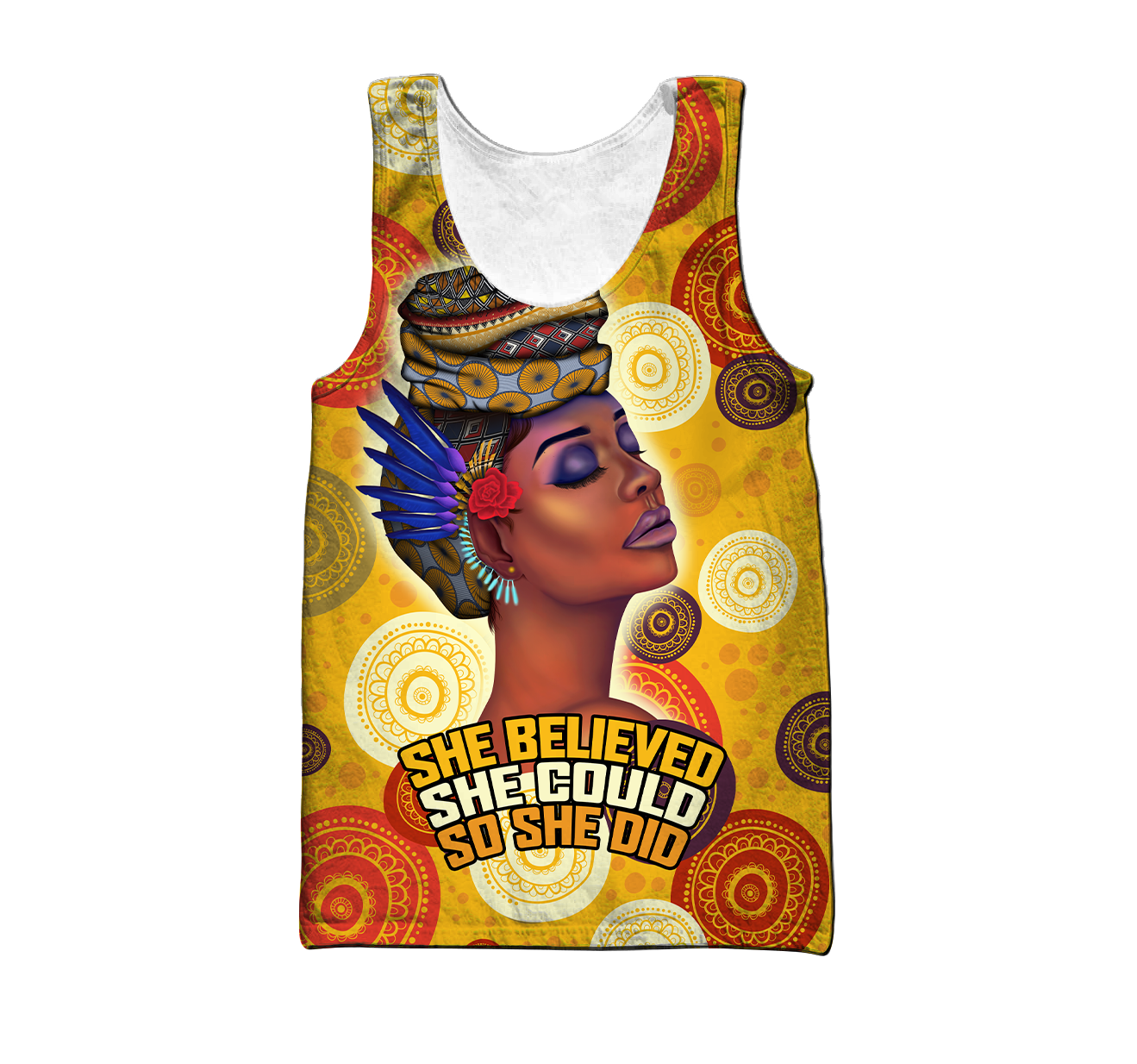 African She Believed Unisex Deluxe Hoodie ML