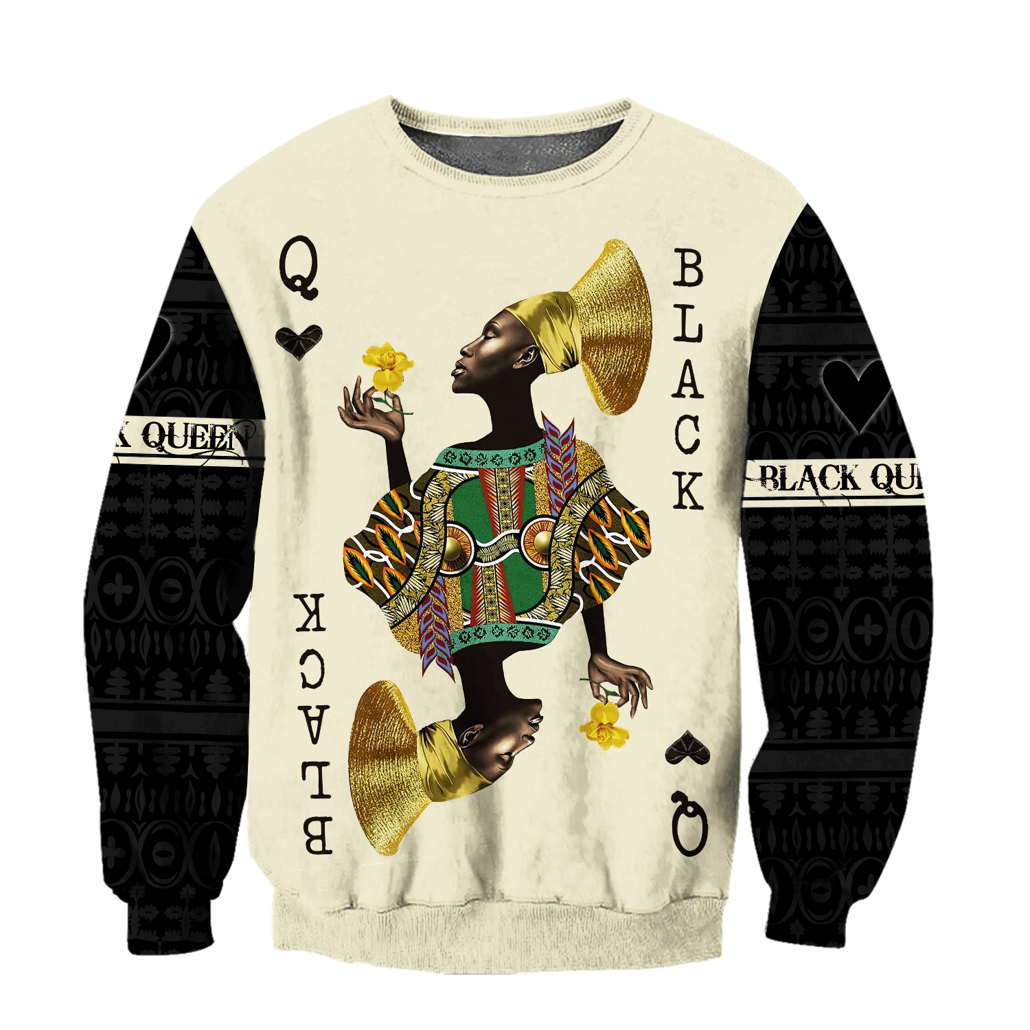 African Culture Black Queen Unisex Hoodie ML