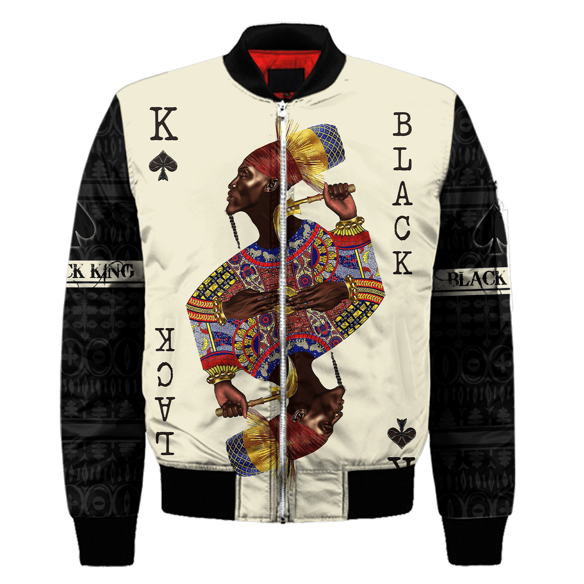 African Culture Black King Unisex Hoodie ML