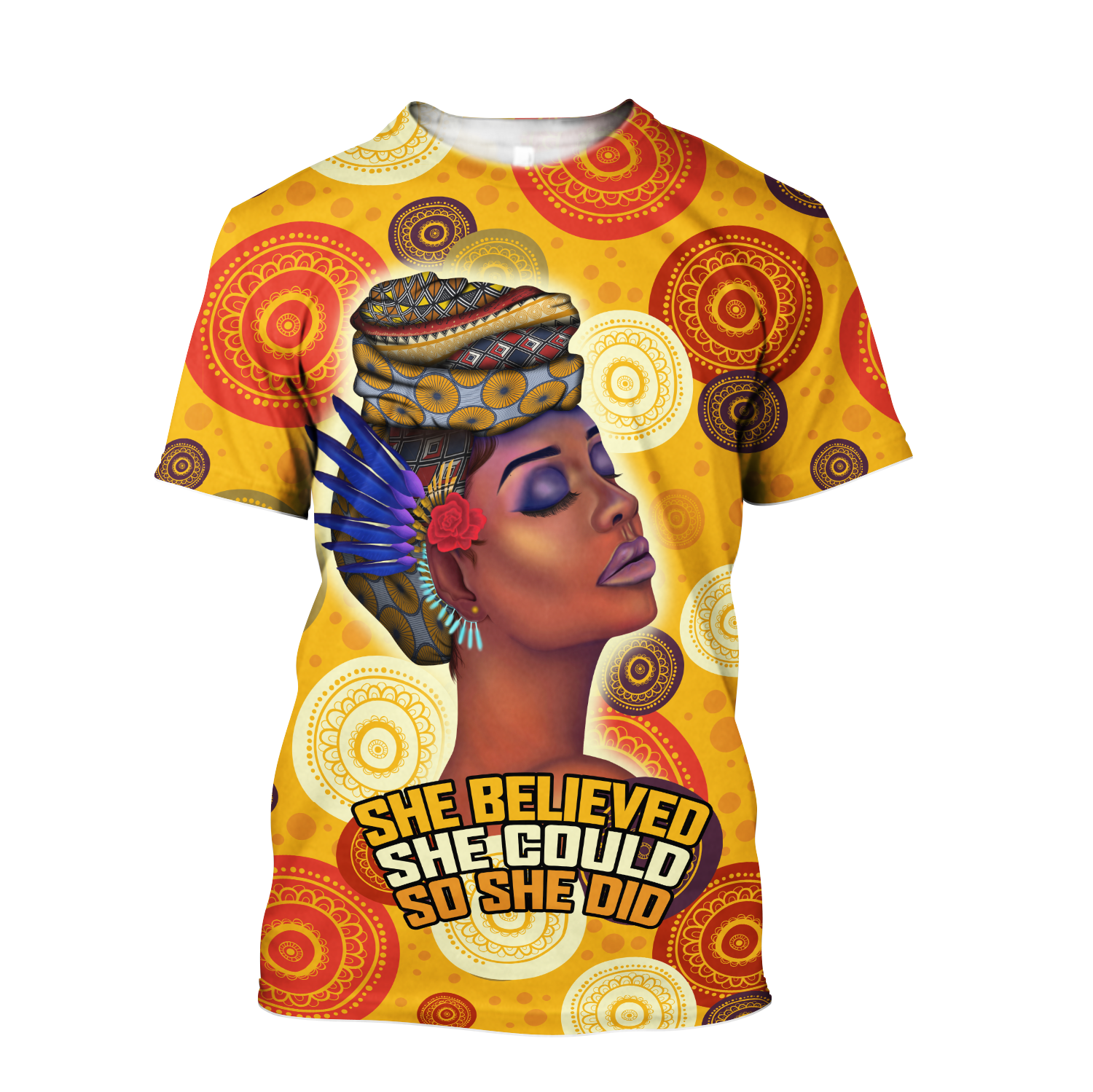 African She Believed Unisex Deluxe Hoodie ML