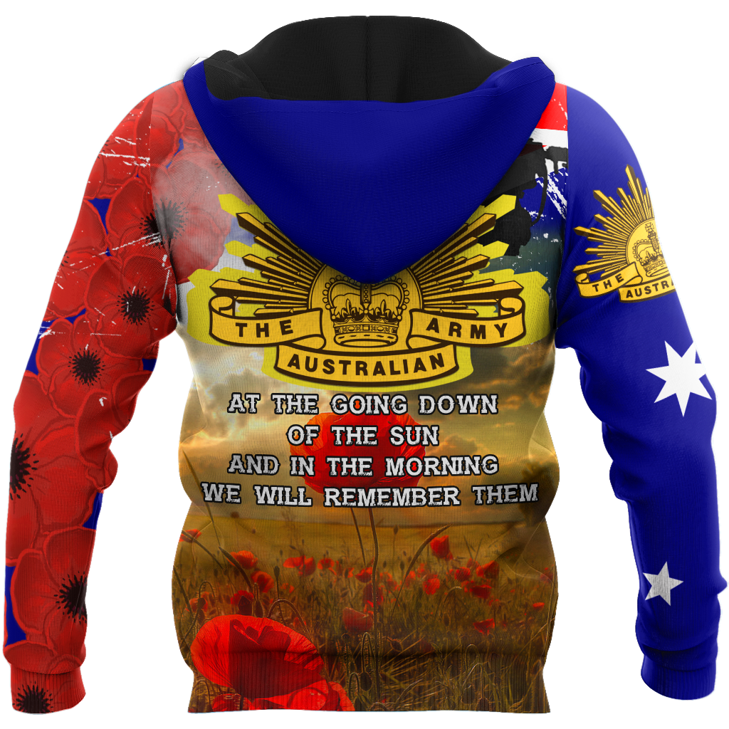 Premium Unisex Hoodie Remember Anzac Day