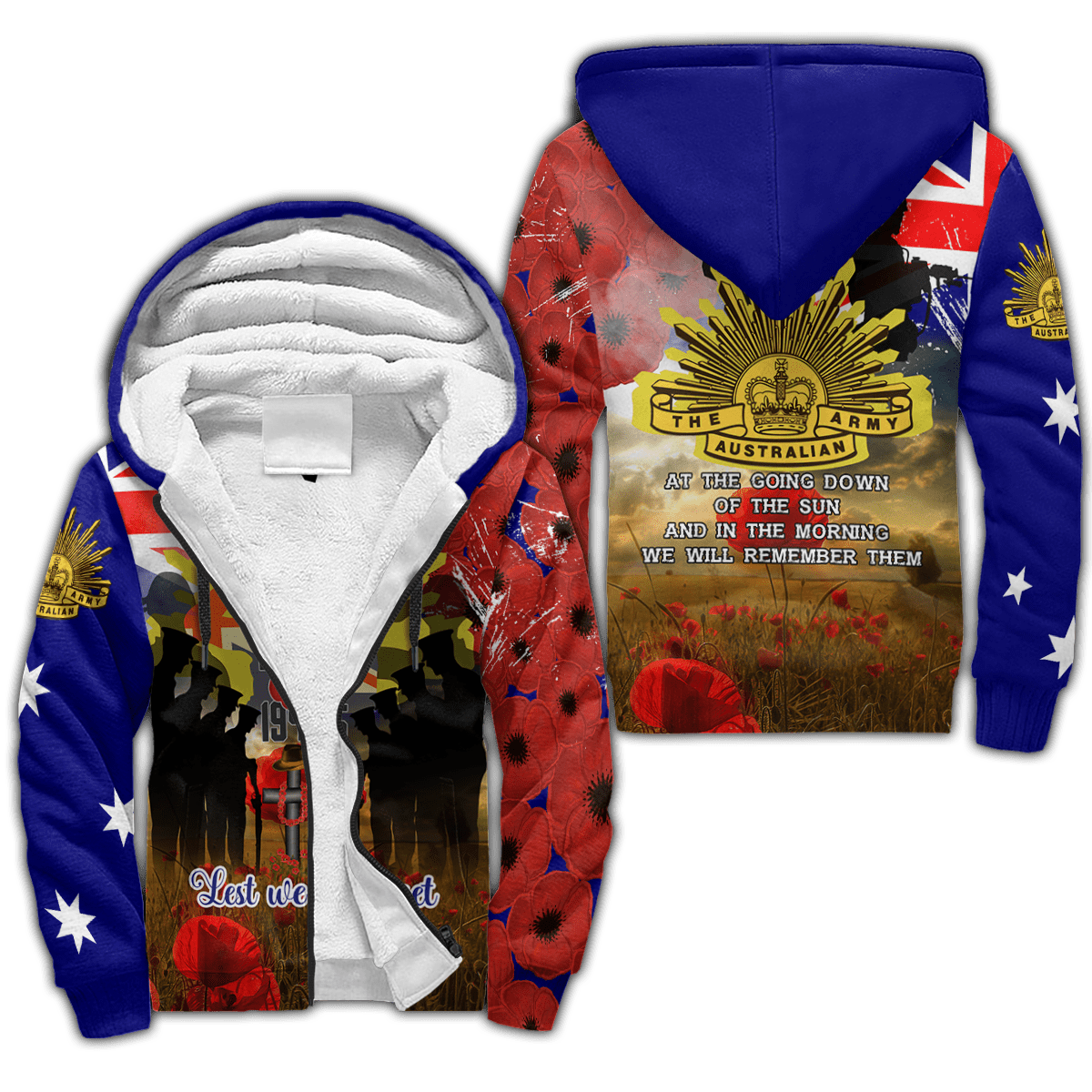 Premium Unisex Hoodie Remember Anzac Day