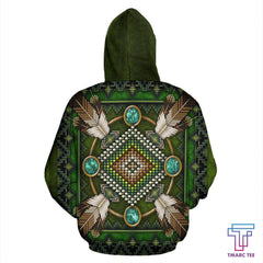 Barred Owl Mandala Native American All Over Hoodie NVD