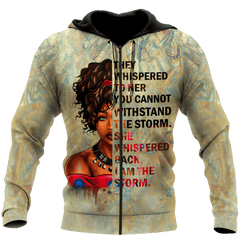 African They Whispered Girl Unisex Deluxe Hoodie ML