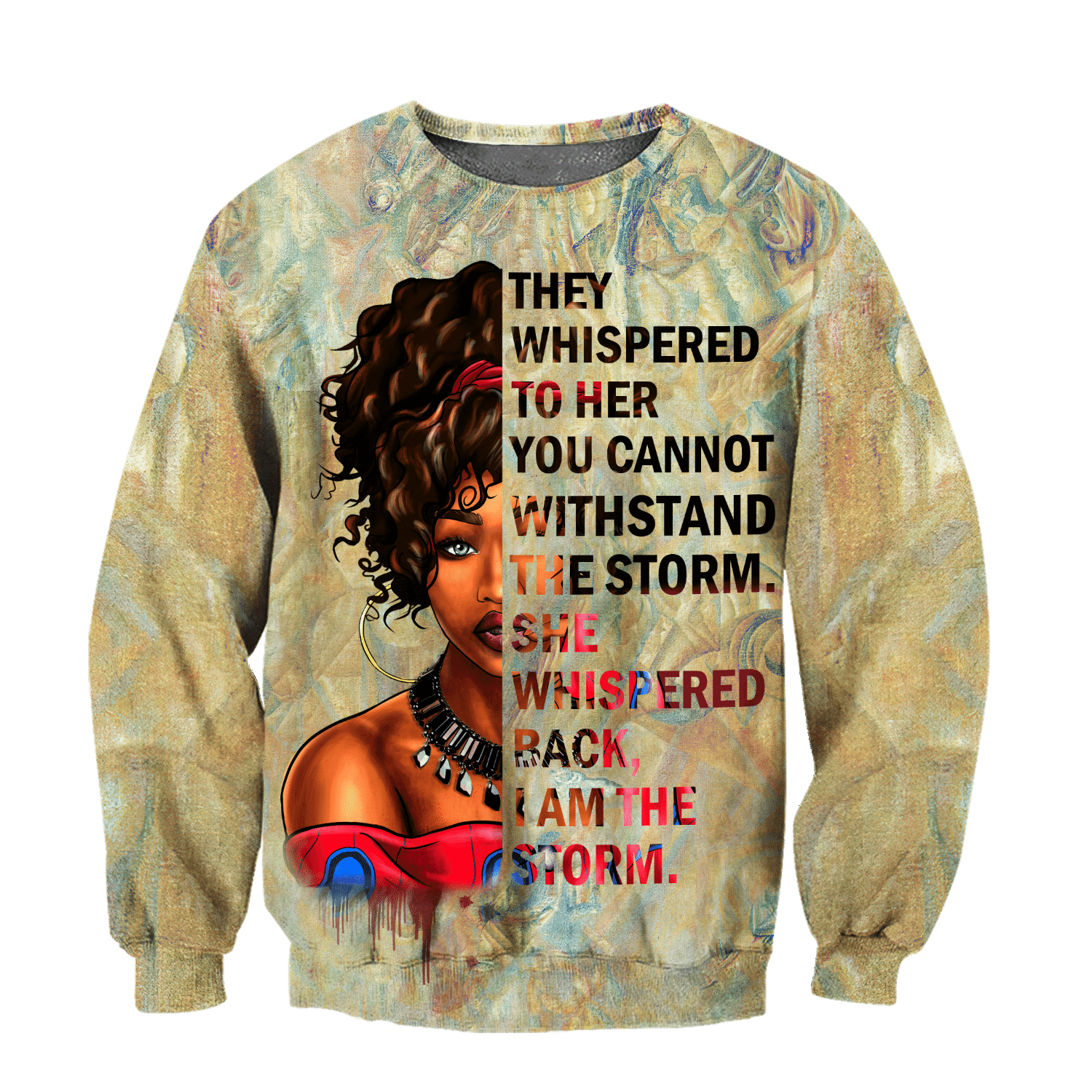 African They Whispered Girl Unisex Deluxe Hoodie ML