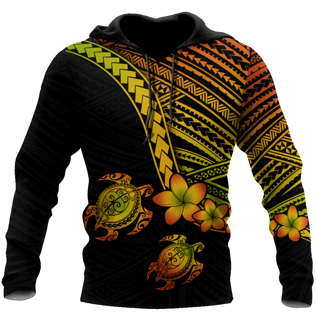 Polynesian Habiscus Turtle Hawaii D Unisex Hoodie