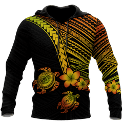 Polynesian Habiscus Turtle Hawaii D Unisex Hoodie