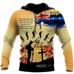 Premium Unisex Hoodie Remember Anzac Day