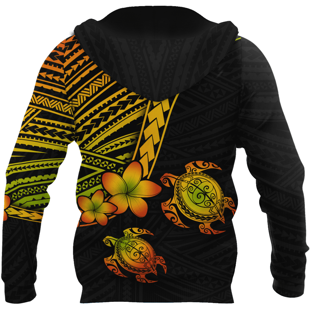 Polynesian Habiscus Turtle Hawaii D Unisex Hoodie