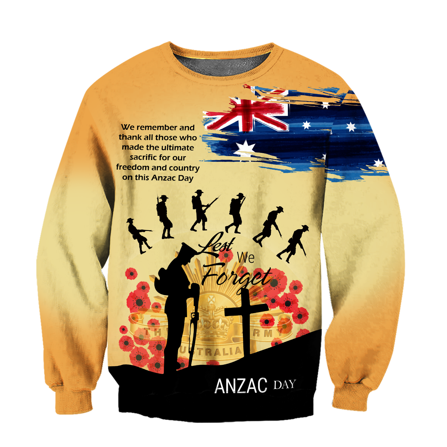 Premium Unisex Hoodie Remember Anzac Day