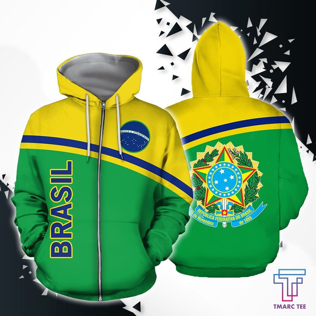 Brasil All Over Hoodie - Curve Version