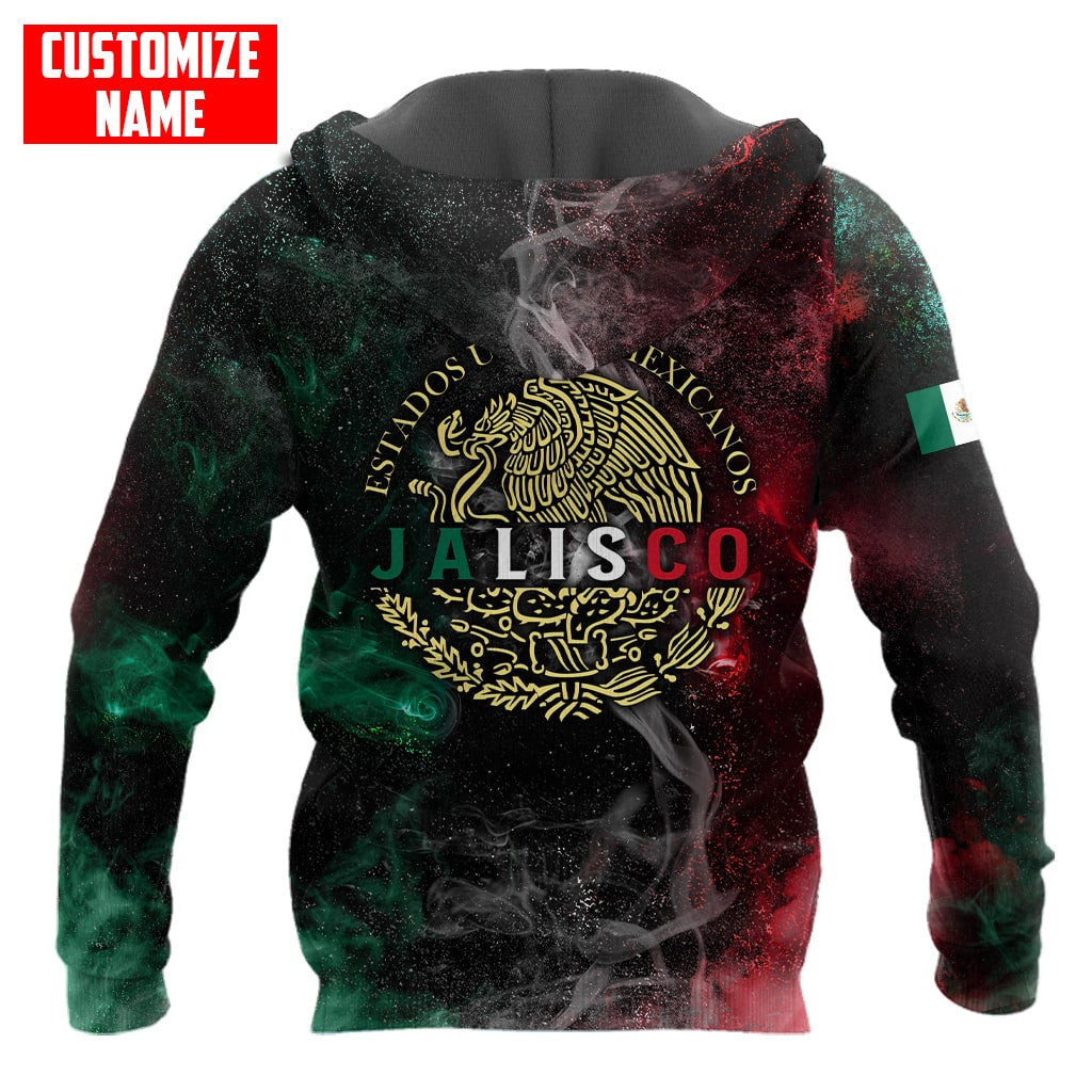 Personalized Mexico All D Over Printed Unisex Hoodie