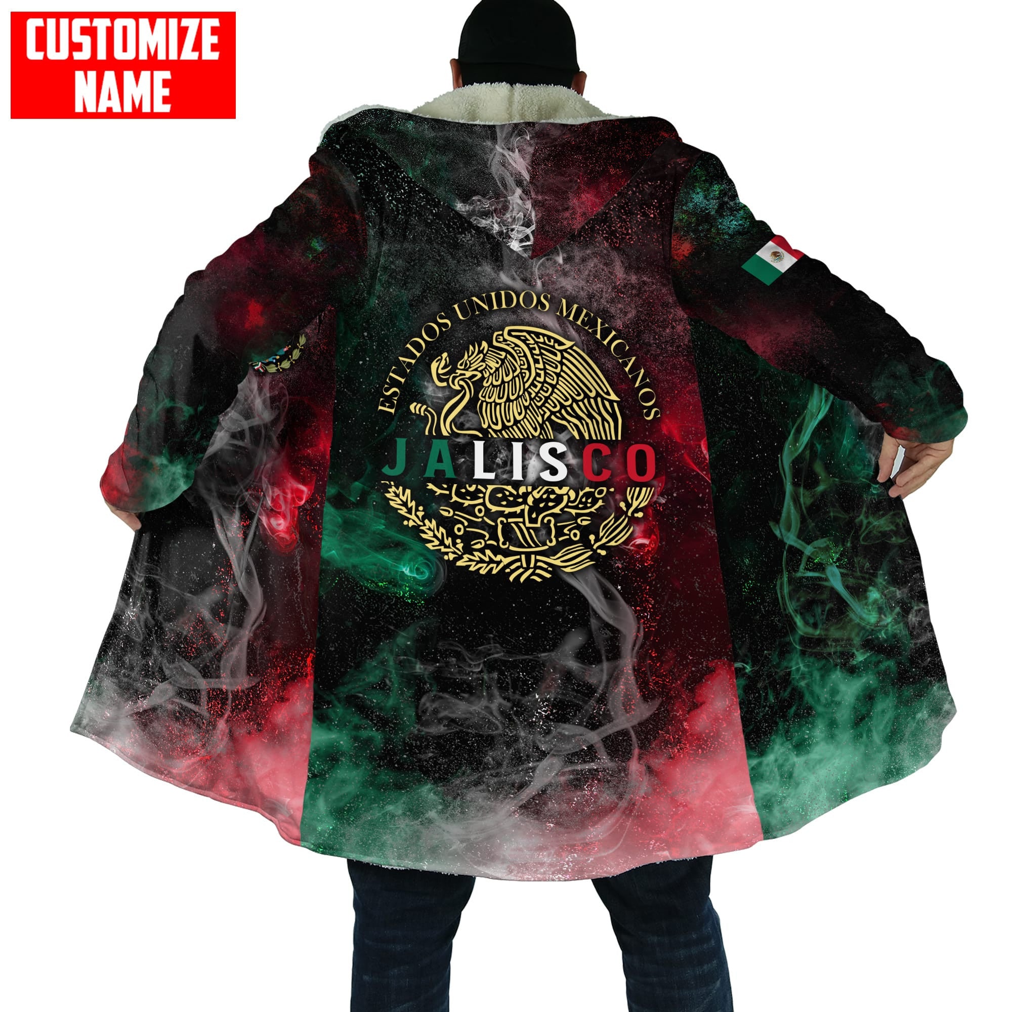 Personalized Mexico All D Over Printed Unisex Hoodie