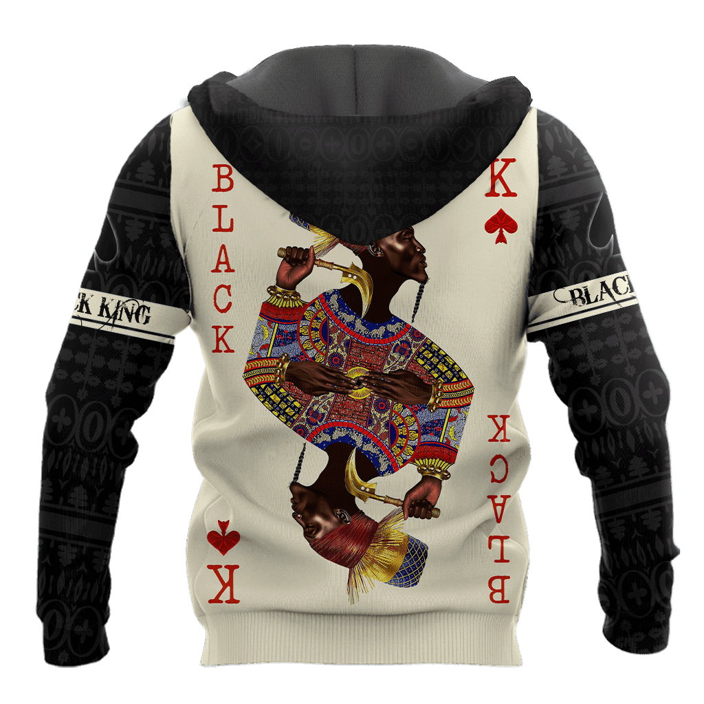 African Culture Black King Unisex Hoodie ML