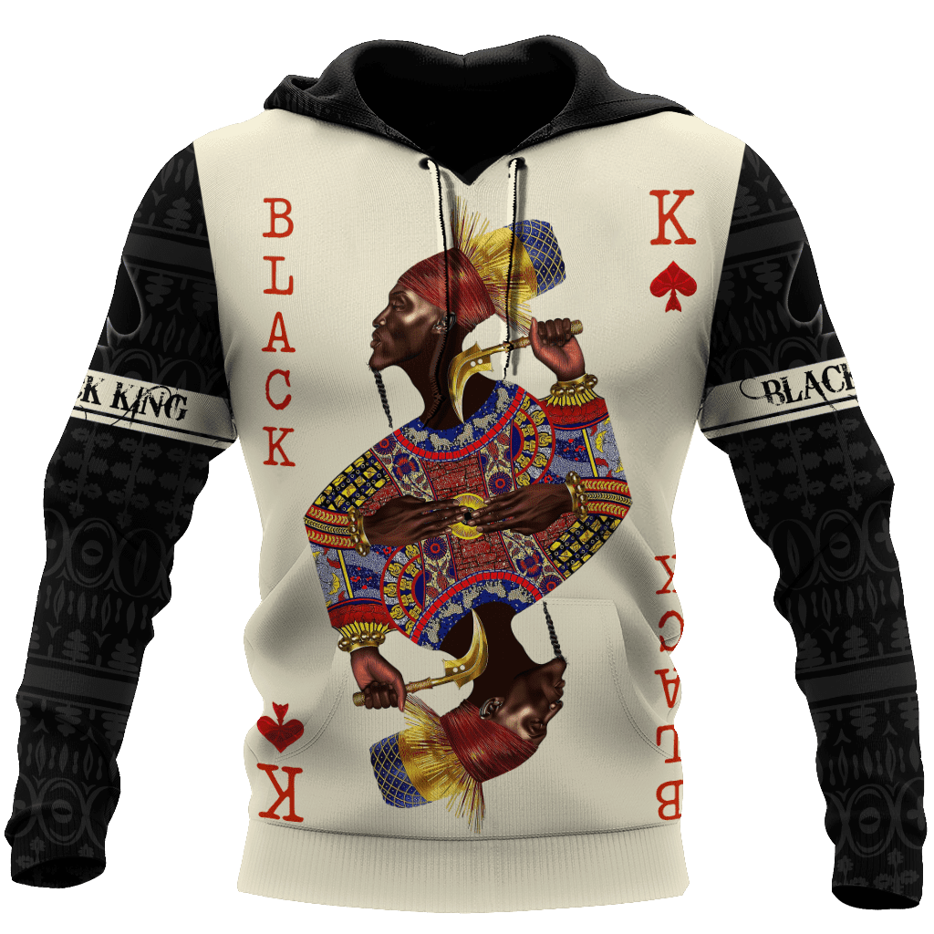 African Culture Black King Unisex Hoodie ML