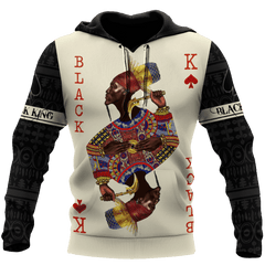 African Culture Black King Unisex Hoodie ML