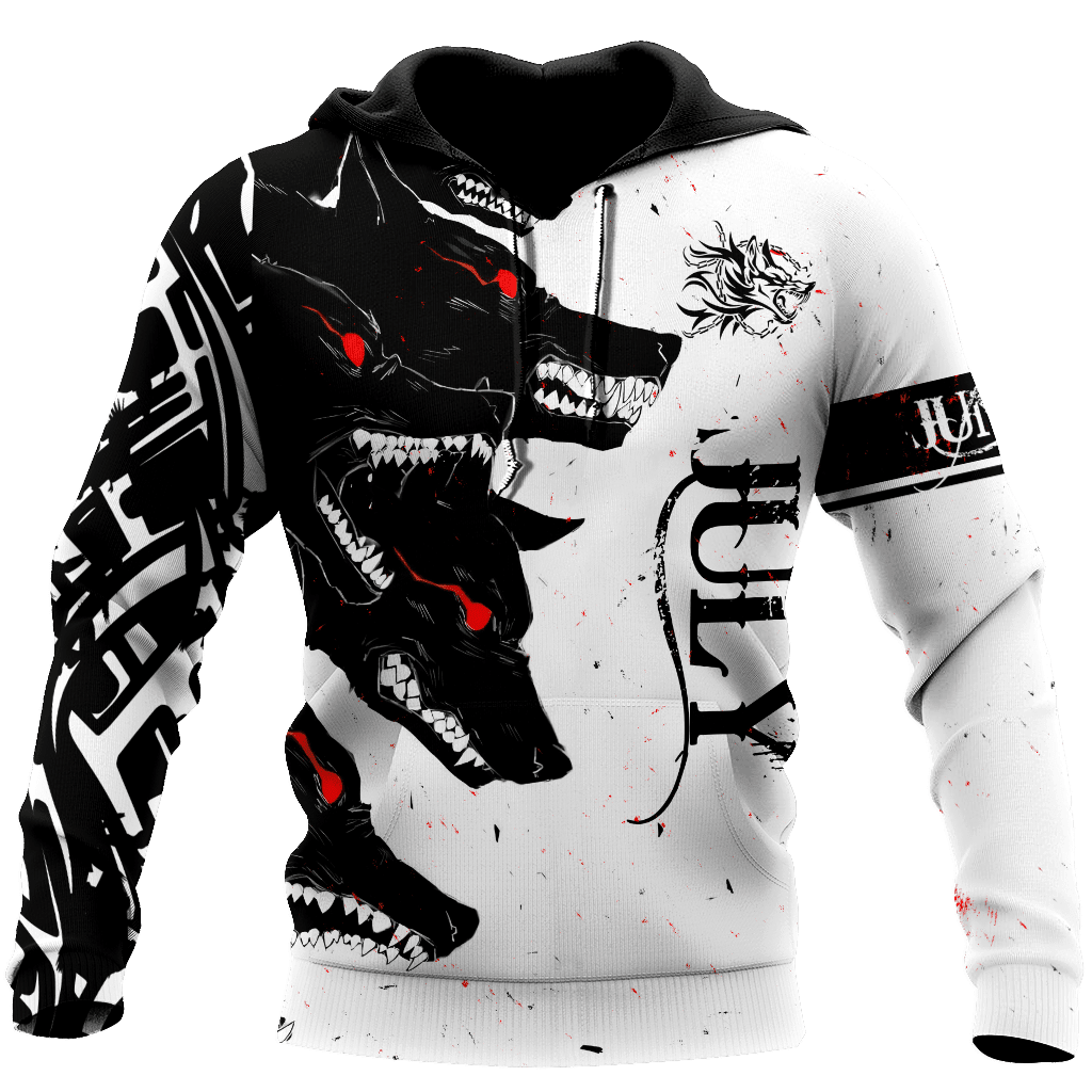 The Dark Wolf July Unisex Deluxe Hoodie ML