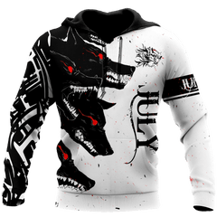 The Dark Wolf July Unisex Deluxe Hoodie ML