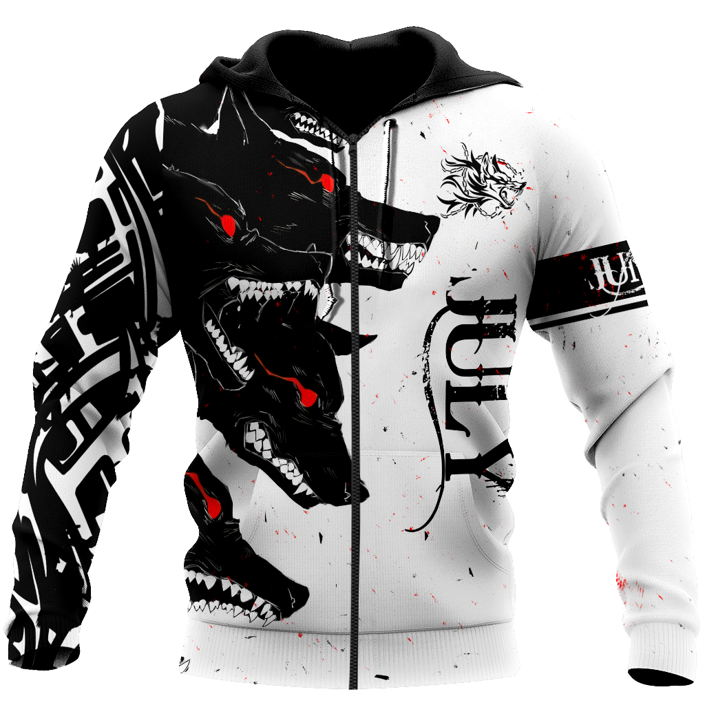 The Dark Wolf July Unisex Deluxe Hoodie ML