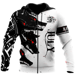 The Dark Wolf July Unisex Deluxe Hoodie ML