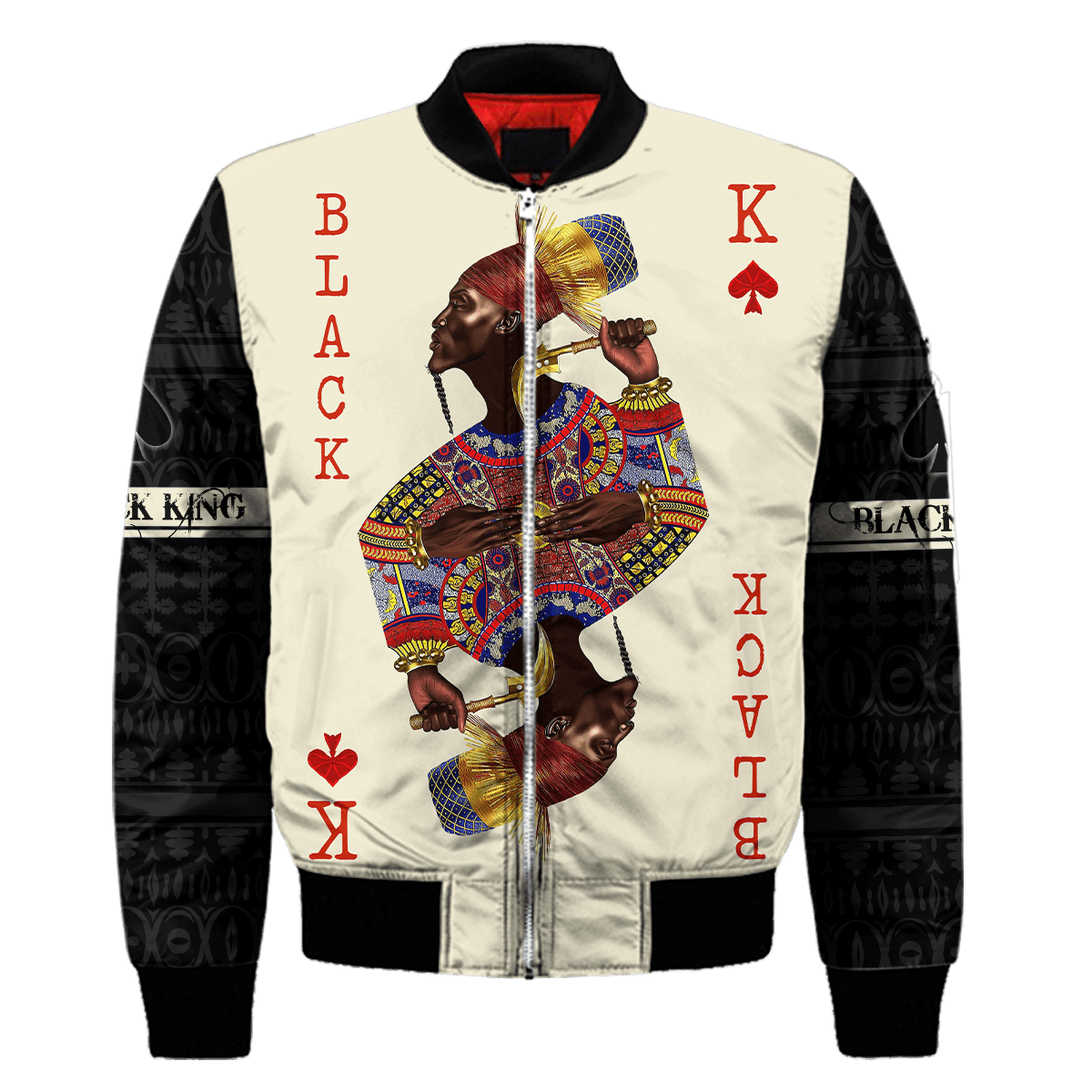 African Culture Black King Unisex Hoodie ML