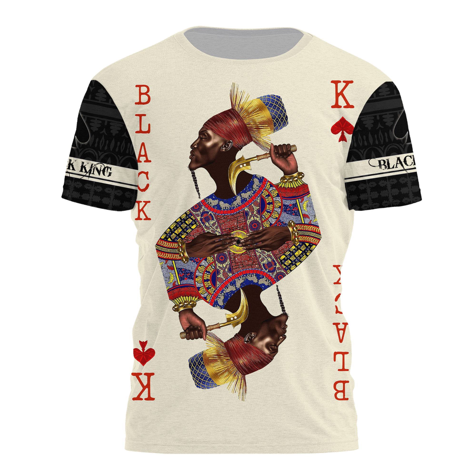 African Culture Black King Unisex Hoodie ML